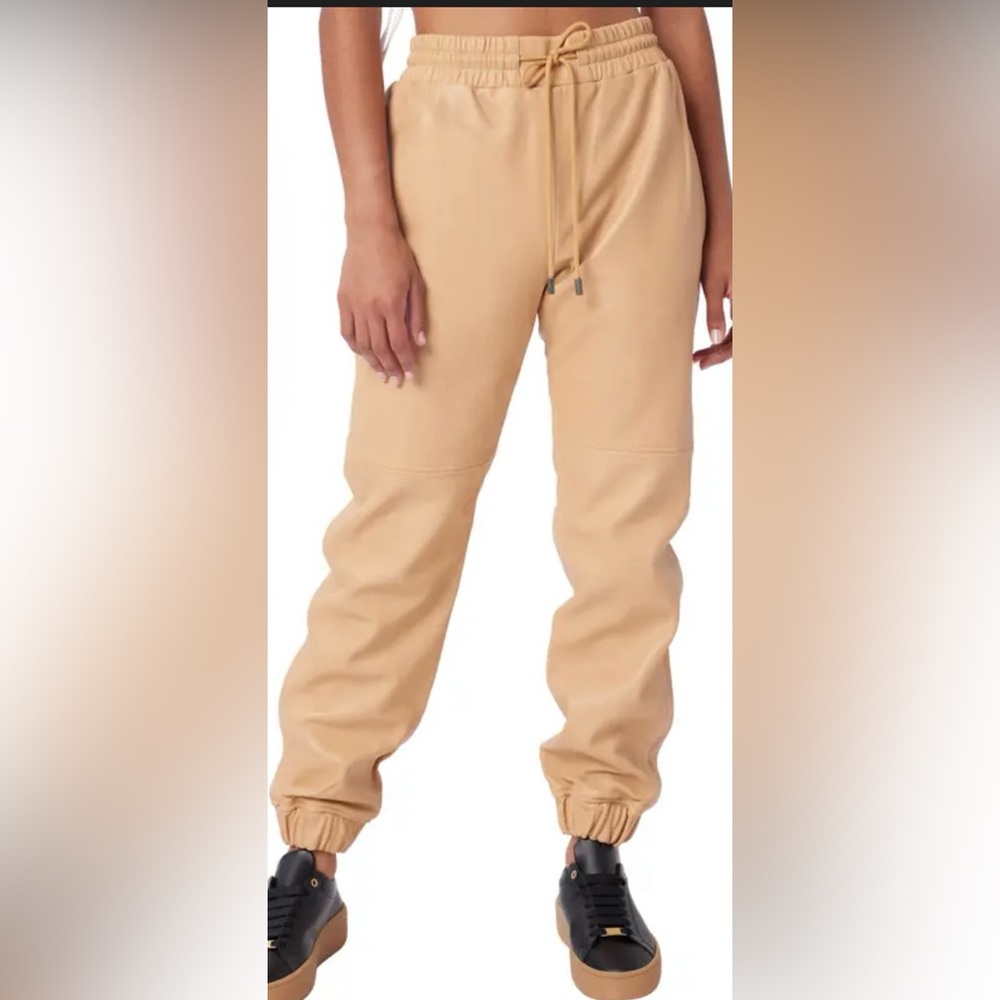 Lita by Ciara NWT Leather Joggers